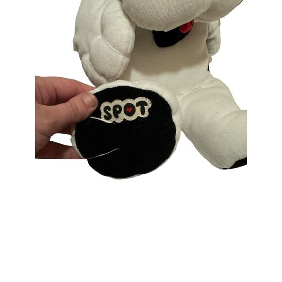 VINTAGE 1994 GIBSON GREETINGS SPOT WHITE & BLACK PUPPY DOG STUFFED ANIMAL PLUSH - Picture 8 of 11